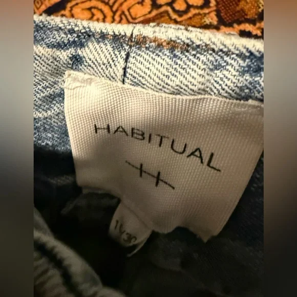 Habitual Drawstring Denim Jeans Wide Leg size 30/10 - Picture 6 of 7